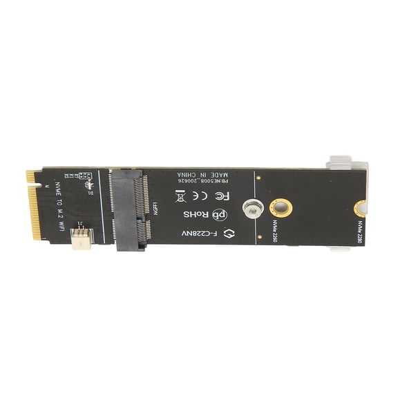 M.2 A+E To M Key Riser Card, Durable PCB Adapter For SSD Network Cards, High Stability