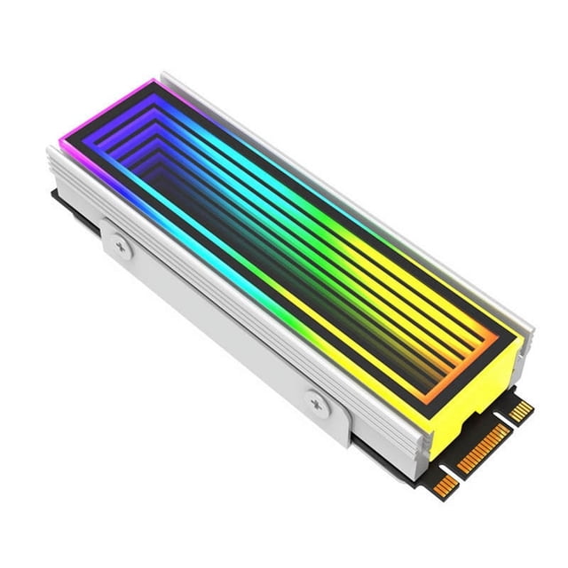 Pc Radiator Lcd M.2 ARGB Computer Radiator 2280 SSD M2 Radiator PC RGB M.2 Nvme Cooler ...