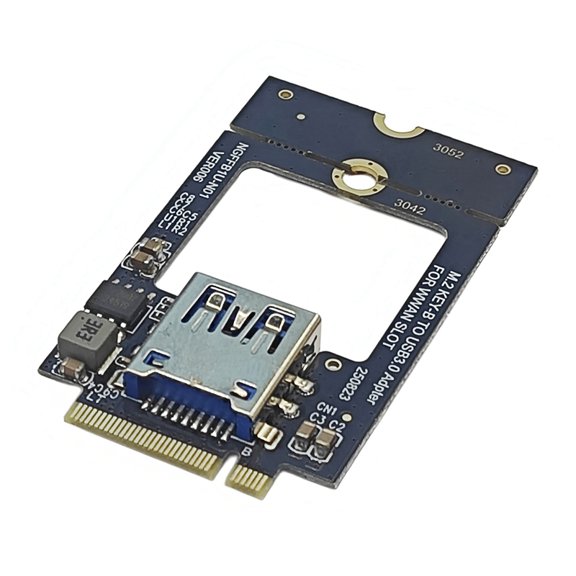 M.2 B Key to Bluetooth WiFi Network Card USB 3.0 SSD NGFF 3042 3052 Converter M2 Key-B to USB3.0 Adapter for WWAN Slot