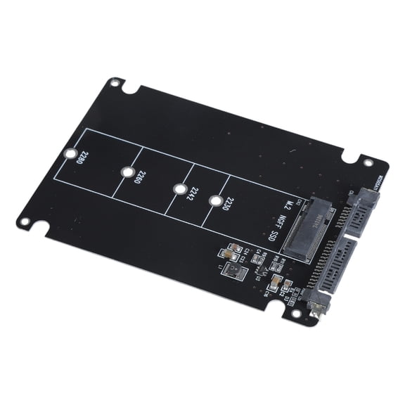 M.2 Key B Adapter Card M.2 NGFF SSD to Sata 3 Converter High Speed 6Gbps Transfer for Laptops and Desktops