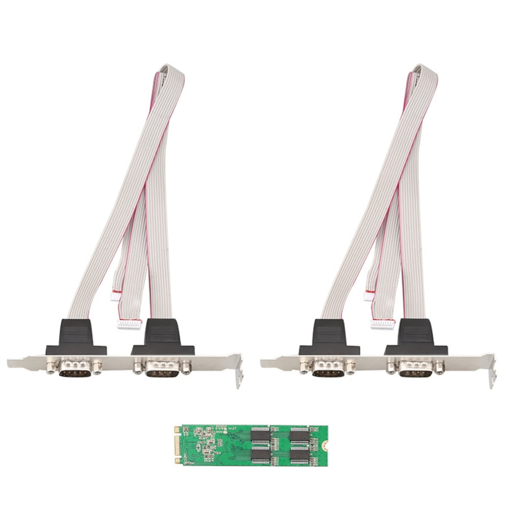 M.2 MKey to 4 x RS232 COMM Serial Port MKey Adapter DB9 Expansion