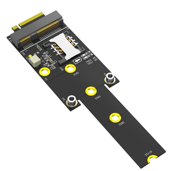M.2 M Key to Mini PCIe Adapter Card NGFF Converters Card with Card Slot Module Expansion for 2242 2260 2280 221100