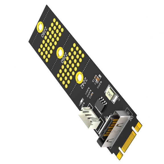 M.2 NGFF B+M Key to 2.5inch Hard Disk Drive Enclosure SSDs Adapter Card 7P