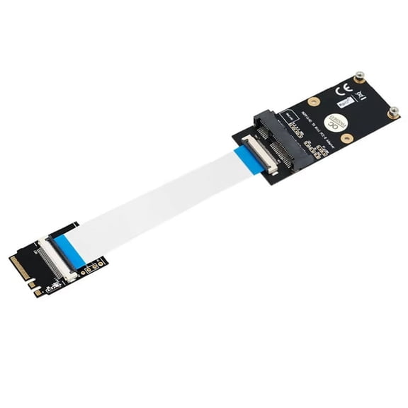 M.2 (NGFF) Key A/E/A+E to Mini PCI-E Adapter with FFC Cable for PC Computer