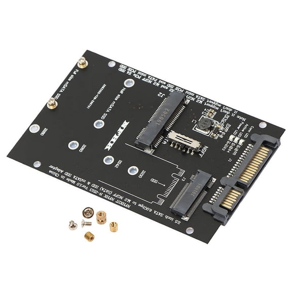 M.2 NGFF MSATA SSD to 2.5Inch 3.0 Adapter 2 in 1 Converter Card for PC Laptop