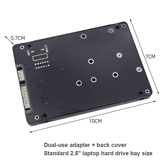 M.2 NGFF MSATA SSD to SATA 3.0 2 in 1 Converter Card SSD Adapter Card
