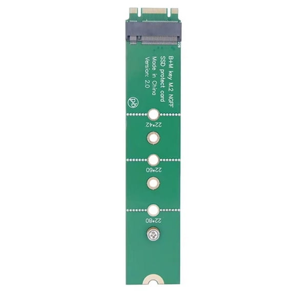 M.2 NGFF SATA AHCI PCIE Interface Riser Card Male to Female M2 SSD Interface Test Protection Card B+M/M Key Slot M2 SATA,1 * Extension Board,Green