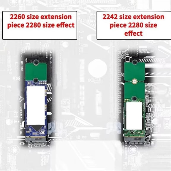 M.2 NGFF SSD Solid State Drive 2230 2242 2260 to 2280 Extension Bracket Transfer Card Adapter Board Convert Card A