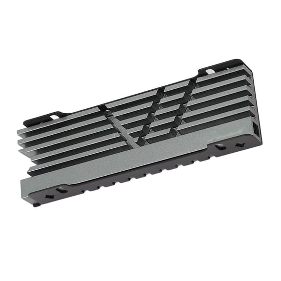 M.2 NVME 2280 SSD Heatsink Cooler for PS5, PS5 Slim, PC - Aluminum Alloy, CNC Anodized - Gray
