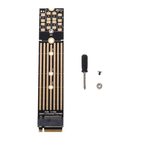 M.2 NVME Extended Protection Card SSD m2 Protection Plate for 2280 to 22110 SSD DIY Power-off Protective Adapter Card