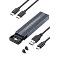 thumbnail image 1 of VCOM External M.2 NVME SATA SSD Enclosure Key Solid State Drive External Adapter, Black, 1 of 10