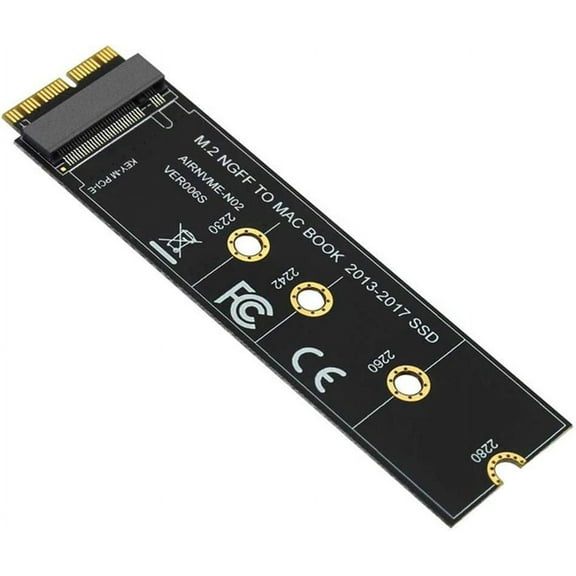 M.2 NVME SSD Convert Adapter Card for Upgrade MacBook Air ( 2013-2017 ),2 Pcs