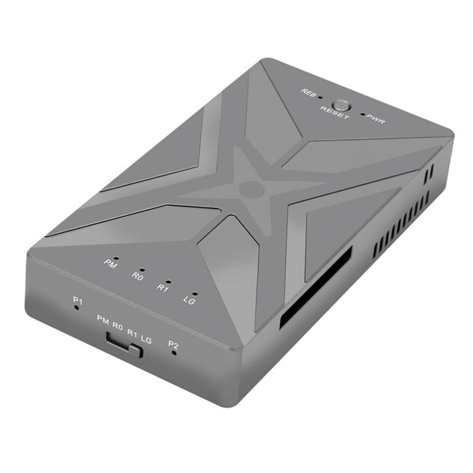 M.2 NVME SSD Dual Bay M2 SSD Case Support M.2 Nvme SSD Disk for SSD Hard Disk Box TYPE-C USB3.2 GEN2 20Gbps,Space Gray