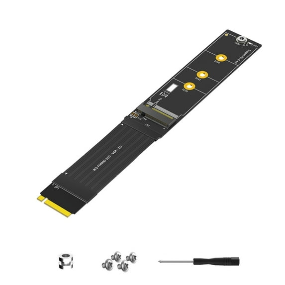 M.2 NVME SSD Extender Flexible FPC Design High Speed PCIe Adapter Cable for 2230 2242 2260 2280 Drives
