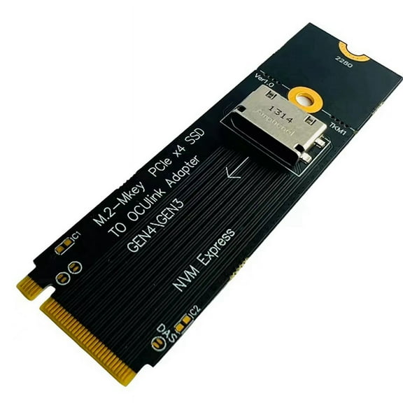 M.2 NVME to U.2 Oculink SFF-8612 Adapter PCI-E NGFF Multi-Function Convenience Adapter GEN4,1 x Adapter Riser Card