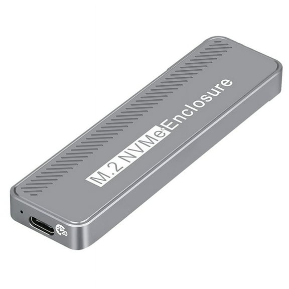 M.2 NVMe HDD Enclosure USB3.2 GEN2x2 20Gbps Multi-Functional High Speed Transfer HDD Enclosure,1 * Hard Drive Box 1 * Data Cable,Space Gray