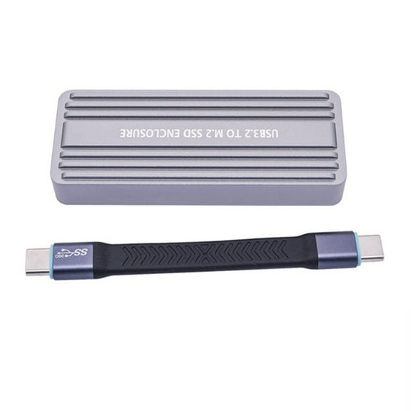 M.2 NVMe NGFF SSD Enclosure USB 3.2 GEN 2 to M.2 SSD 20Gbps Solid State Drive M.2 Case Box for 2230/2242 SSD