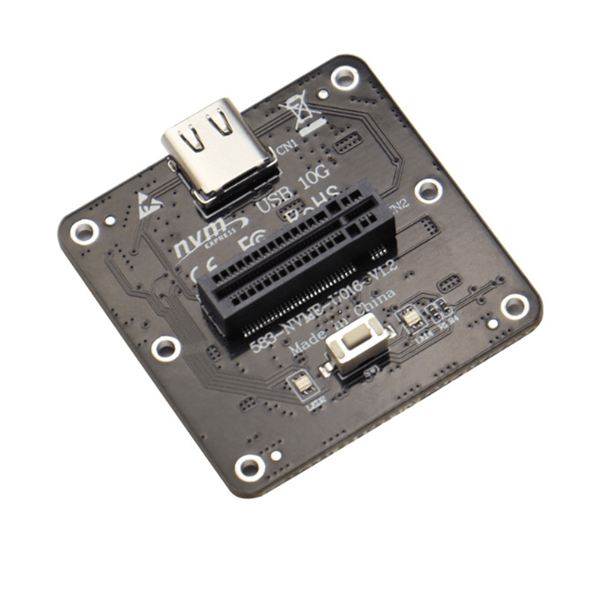 M.2 NVMe SATA SSD Enclosure Adapter Card 2TB JMS583 USB Gen2 10Gbps HDD Enclosure Expansion