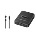 thumbnail image 1 of M.2 NVMe &SATA to USB C Docking Station Dual Protocol Adapter 10Gbps External SSD Enclosure with 2in1, 1 of 7