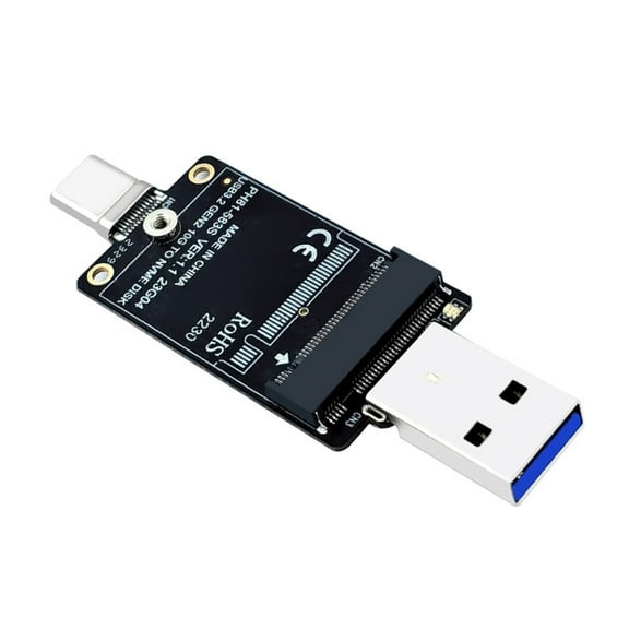 M.2 NVMe SSD Conversion Adapter With USB A And USB C Port Support NVMe 2230
