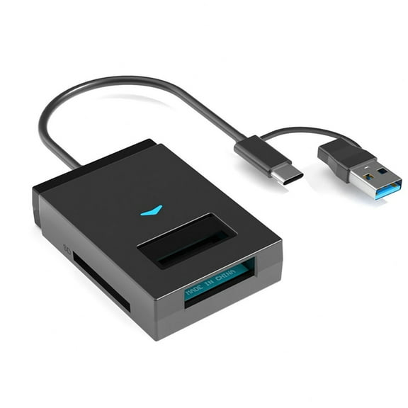 M.2 NVMe SSD Enclosure 10Gbps Type C USB 3.1 to SSD External Storage Box Support SD TF Card Reader Direct Insertion