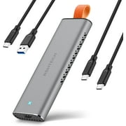 M.2 NVMe SSD Enclosure, RSHTECH Tool-free USB 3.1/3.2 Gen 2 10Gbps to NVMe PCIe NGFF SATA Solid State Drive Adapter with Automatic Sleep Function, RSH-328
