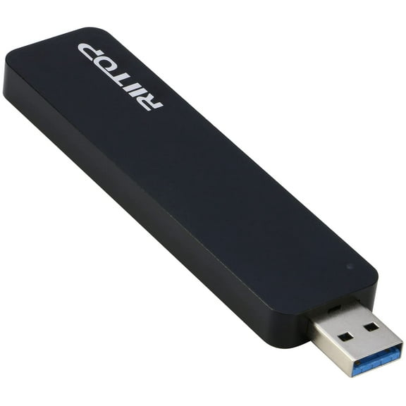 M.2 NVMe SSD to USB Enclosure Adapter, RIITOP NVMe or NGFF to USB 3.1 (Type-A) Reader with Aluminum Case Compatible with Both NVMe (PCI-e) & NGFF B+M Key (SATA) SSD [Upgraded]