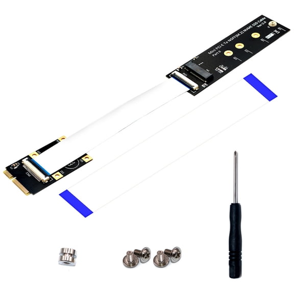 Mini PCIe to M.2 NVMe Solid Disk Adapter Card for M.2 NVME Solid Disk Support Fast Speed Data Transfer