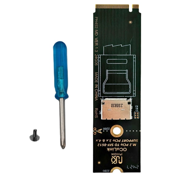 M.2 NVMe to SFF 8612 Converter Card with PCIeX4 Performances for Computer Enthusiasts