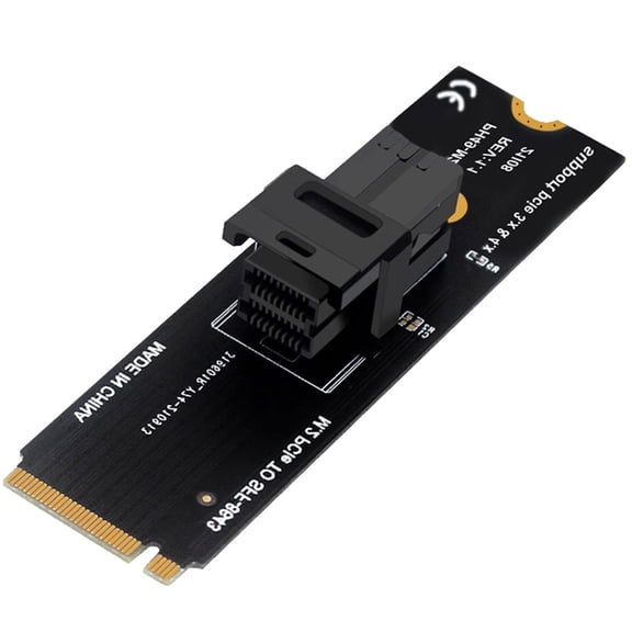 M.2 PCIE Expansion Card PCIe To SFF8643 SFF-8639 Hard Disk Adapter Card High Speed Transmission for Desktop Computer