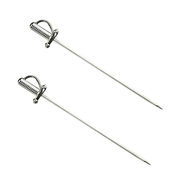 NIAIZEK Stainless Steel Swizzle Sticks 2pcs Cocktail Drink Stirrer for Party Bar Beverage Garnish