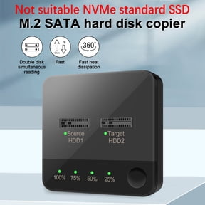 M.2 SATA Docking Station Dual Disk Position Efficient Data Transfer Accessory, NVME Standard SSD not Applicable