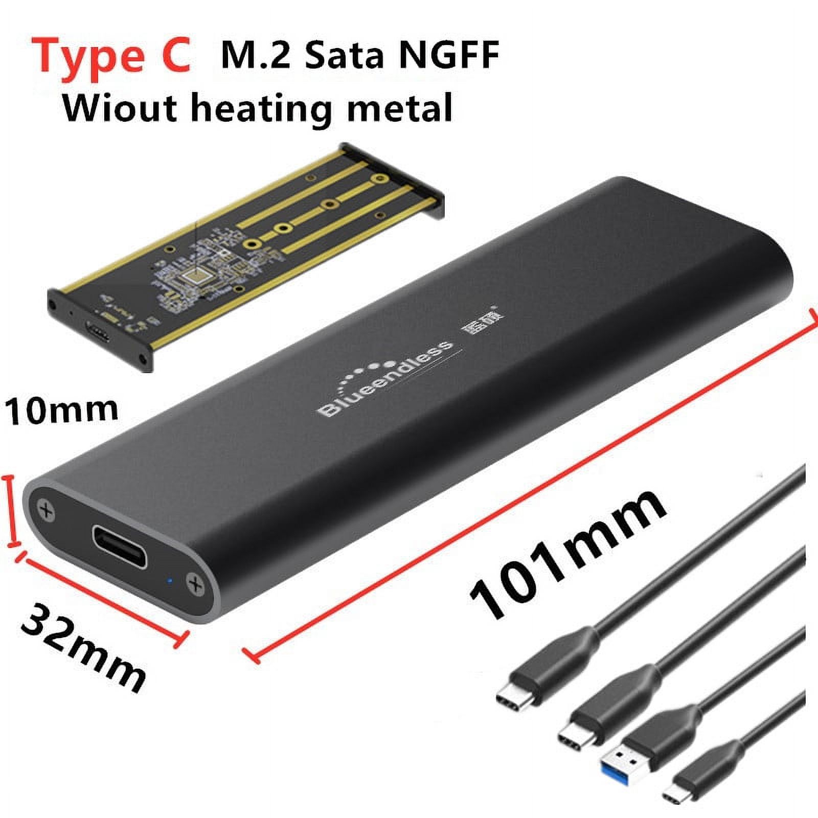 M.2 SATA NGFF m.2 ssd case portable SSD Hard Disk Enclosure Type c USB