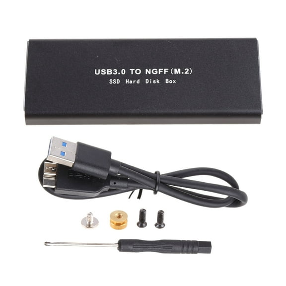 M.2 SATA SSD to USB 3.0 External SSD Reader Converter Adapter Enclosure 10Gbps External Hard Drive Box