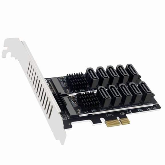 M.2 SATA to PCIE Adapter Card PCIe X1/X4/X8/X16 Dual-Disk Array Card M2 SATA Extended Card Support M.2 SSD 2230/42/60/80