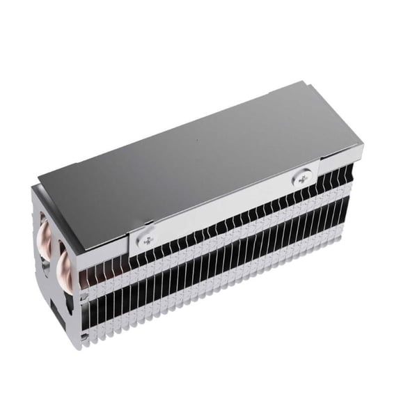M.2 SSD 2280 Metal Coolers With Double Coppers Pipe And Builts In Temperature Display For Efficient Heat Dissipation