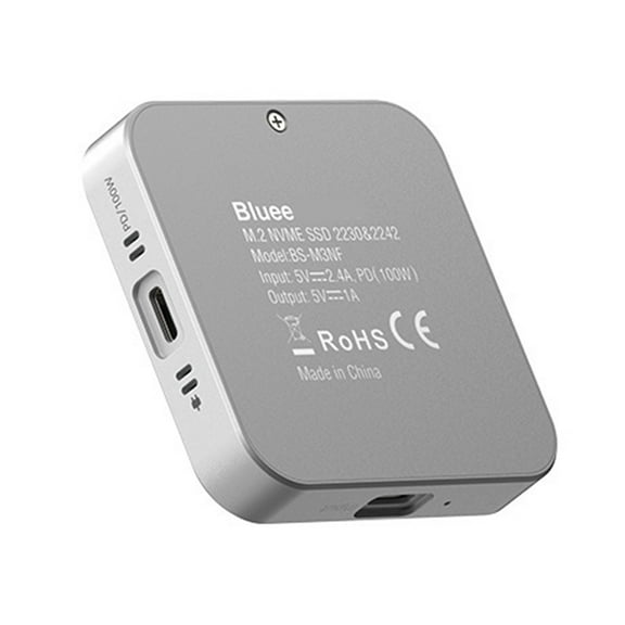 M.2 SSD Enclosure USB C Hub Adapter 10Gbps -Compatible USB-C 3.2&USB-A 3.2 M.2 NVME 2230 SSD 2TB,1 * M.2 SSD Enclosure