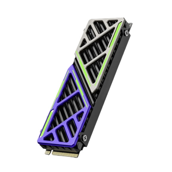M.2 SSD Heatsink 2280 NVME NGFF Radiator Magnesium Aluminum Alloy PC Efficient Cooler with Thermal Silicone Pad