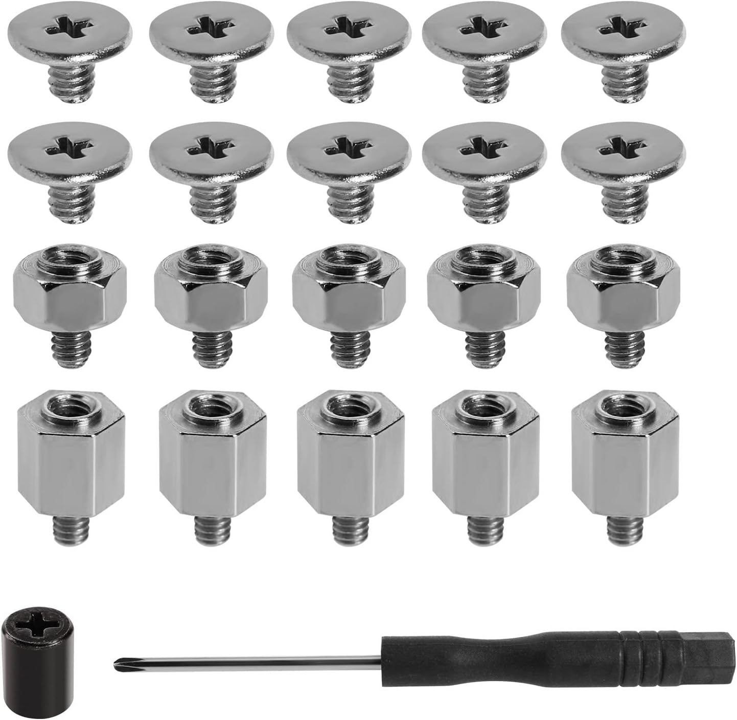 M.2 SSD NVMe Screws Mounting Kit PC Motherboard Screw Kit Compatible