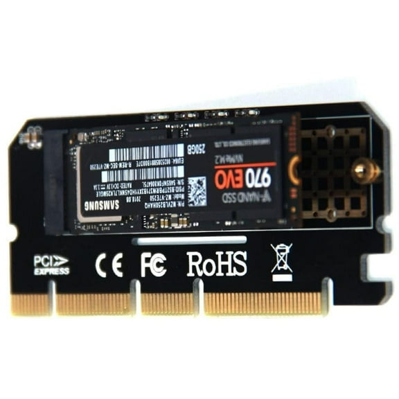 M.2 SSD PCIE Adapter Aluminium Alloy Shell LED Expansion Card Computer Adapter Interface M.2 NVMe SSD NGFF To PCIE 3.0 X16 Rise
