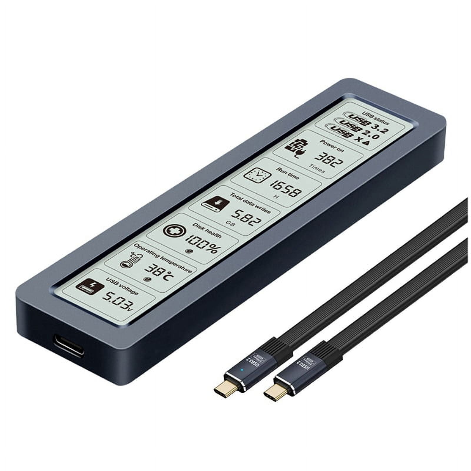 M.2 SSD NVME Enclosure USB3.2 Gen2x2 Type C 20Gbps SSD Case M.2 NVME ...