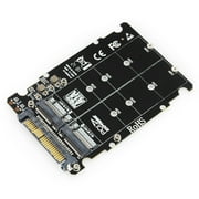 M. 2 SSD to U. 2 محول 2 في 1 M. 2 NVMe Key B / M NGFF SSD to PCI-e U. 2 SFF-8639 محول PCIe M2 كمبيوتر سطح المكتب