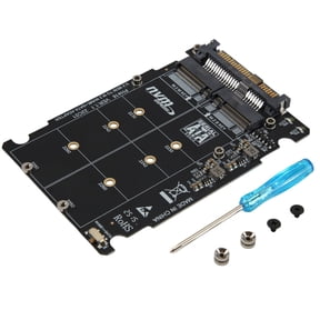 M.2 SSD to U.2 Adapter 2in1 M.2 NVMe and -Bus NGFF SSD to PCI-E U.2 SFF-8639 Adapter PCIe M2 Converter,Without Shell