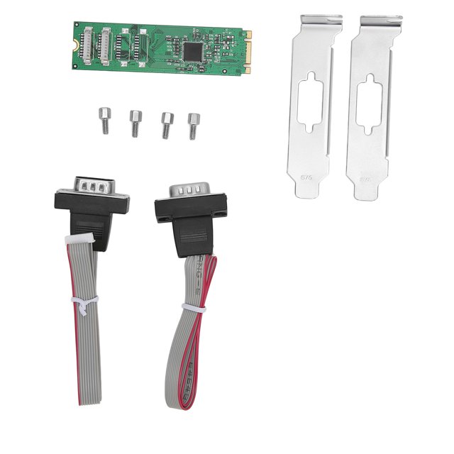 M.2 Serial Port Adapter Card 2 Serial Ports AX99100 2S DB9 RS232