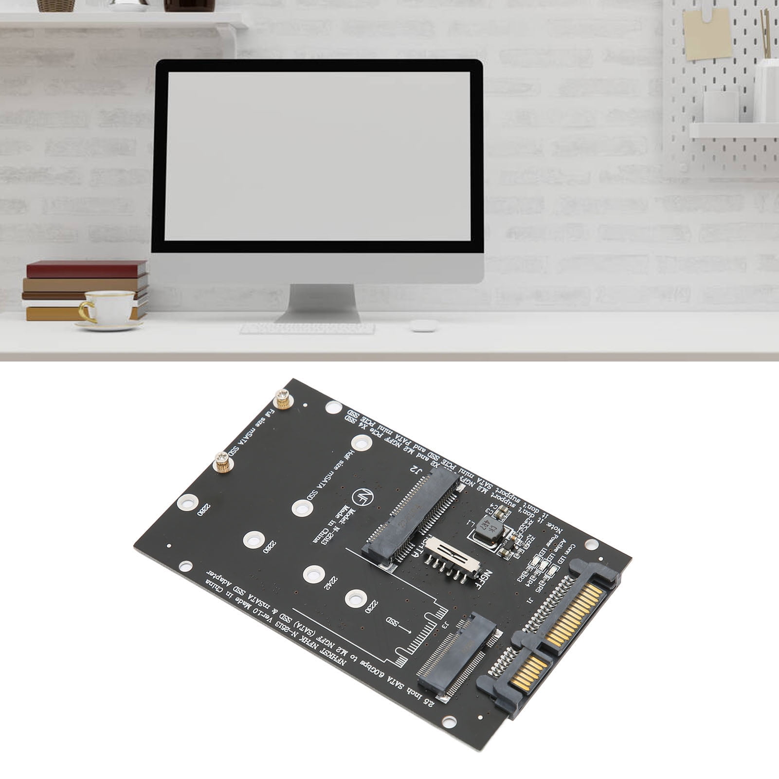 M.2 To Converter Adapter Msata Hard Drive Adapter Card M.2 To Adapter M