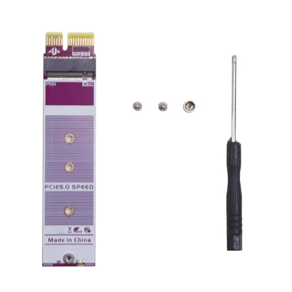 PCIE 5.0 X1 To M.2 M Key Interface M.2 Support Adapter Card NVME Expansion Hard Drive 8Gbps Easy Installation