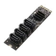 thumbnail image 1 of M.2 To SATA3.0 Adapter Card 4 Port SATA3 Expansion Card TXB184 Rise Card For NVME PCIE3.0 Card Converter, 1 of 9