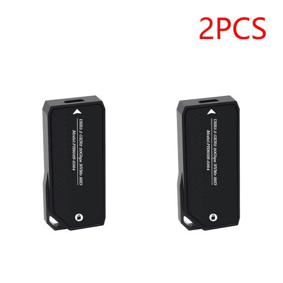 M.2 To Type-C Mobile Hard Disk Box Adapter Card NVME 20Gbps USB 3.2 Gen2 Adapter External SSD Case Support M2 SSD 2280/42/60 (2pcs B)