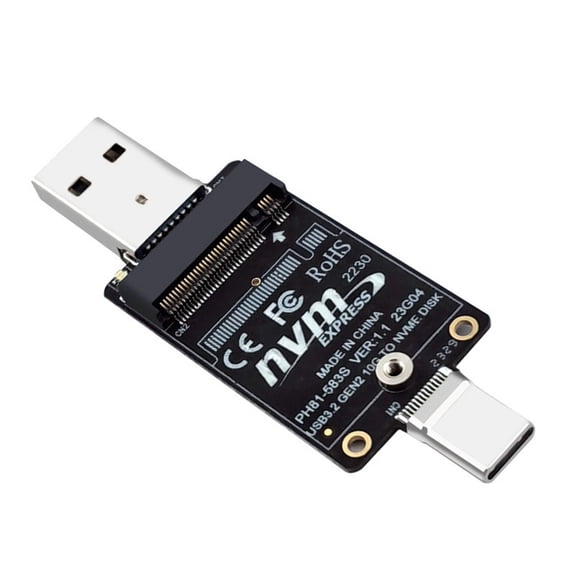 M.2 To USBA Type-C HDD Case Adapter Board NVME HDD