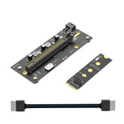 M.2 NVME to Oculink Extension Cable for Graphics Card M.2 to SFF8611/8612 Adapter PCIe Cable for 2230/2280 Laptop